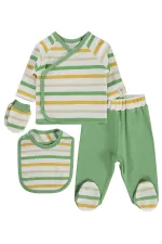 Bebek Zıbın Takımları 0-24 Ay Ekru - Paket