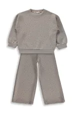 Girls' Tracksuit Set, Ages 2-5, Beige - Pack