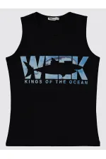 Lot de T-shirts noirs pour garçons de 10 à 13 ans