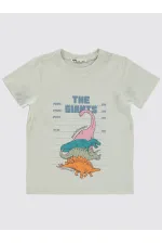 Boys T-Shirt 2-5 Years Old Light Gray - Pack