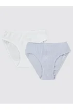 Girl Panties 2-9 Years White-Lilac - Package