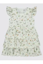 Girl's Vest and Dress 6-9 Years White-Salmon - Package