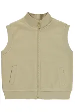 Erkek Çocuk Yelek 2-5 Yaş Vizon - Paket