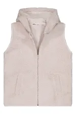 Gilet pour fille 10-13 ans, couleur pierre - Emballage