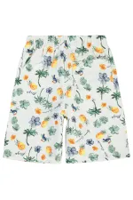 Erkek Çocuk Şort 6-9 Yaş Ekru - Paket