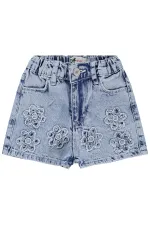 Kız Çocuk Şort 2-5 Yaş Mavi - Paket