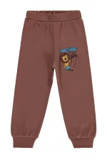 Boys' Sweatpants, 2-5 Years Old, Light Brown - Pack