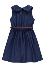 Girls' Jumpsuit and Dress, Ages 6-9, Dark Blue - Package