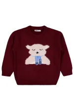 Erkek Çocuk Kazak 2-5 Yaş Bordo - Paket