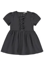 Kız Çocuk Jile ve Elbise 2-5 Yaş Antrasit - Paket