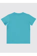 T-shirt garçon turquoise 2-5 ans - Emballage