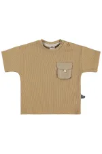 Bebek Tişört 0-24 Ay Camel - Paket