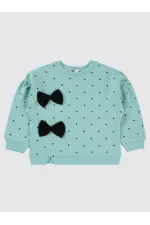 Kız Çocuk Sweatshirt 2-5 Yaş Deniz Köpüğü - Paket