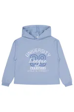 Kız Çocuk Sweatshirt 10-13 Yaş Mavi - Paket