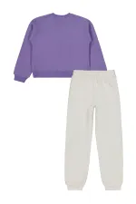 Girls Tracksuit Set 10-13 Years Old Purple - Package