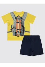 Erkek Çocuk Takım 2-5 Yaş Sarı - Paket