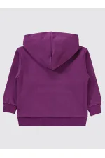Sweat-shirt violet pour fille (2-5 ans) - Emballage