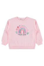 Sweat-shirt rose pour fille (2-5 ans) - Emballage