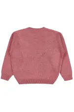 Kız Çocuk Kazak 6-9 Yaş Gül Kurusu - Paket