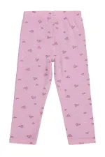 Kız Çocuk Tayt Km 2-5 Yaş Pembe - Paket