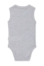 Bebek Çıtçıtlı Badi 0-24 Ay Gri - Paket