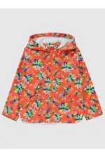 Kız Çocuk Yağmurluk 6-9 Yaş Oranj - Paket