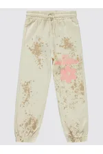 Bas de survêtement fille 6-9 ans ivoire - Lot