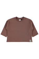 Bebek Sweatshirt 0-24 Ay Koyu Kahve - Paket