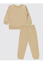 Girls Tracksuit Set 2-5 Years Old Oat Milk - Package