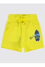 Erkek Çocuk Şort 2-5 Yaş Neon Sarı - Paket