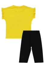 Kız Çocuk Takım 2-5 Yaş Sarı-Siyah - Paket