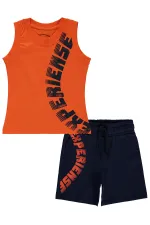 Costume orange pour garçon de 2 à 5 ans - Emballage