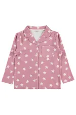 Kız Çocuk Pijama Takımı 6-9 Yaş Gül Kurusu - Paket