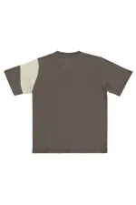 T-shirt garçon, 6-9 ans, marron foncé - Lot