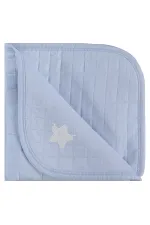 Ensemble couverture et lange pour bébé 0-24 mois bleu - Emballage