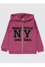 Kız Çocuk Hırka 6-9 Yaş Leylak Pusu - Paket