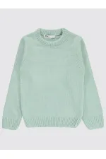 Kız Çocuk Kazak 6-9 Yaş Mint - Paket