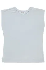 T-shirt bleu pour fille de 6 à 9 ans - Emballage