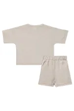 Bebek Takım 0-24 Ay Taş Rengi - Paket