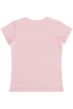 Kız Çocuk Tişört Km 6-9 Yaş Pembe Şerbet - Paket