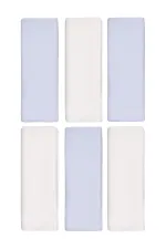 Bebek Ağız Bezi ve Mendili 0-24 Ay Ekru-Mavi - Paket