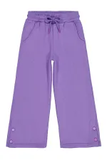 Bas de survêtement violet pour filles de 6 à 9 ans - Lot