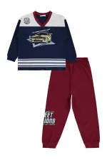 Boys' Pajama Set, Ages 6-9, Navy Blue - Pack