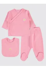 Baby Bodysuit Sets 0-24 Months Pink - Package