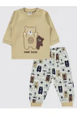 Baby Pajama Set 0-24 Months Milk Coffee - Package