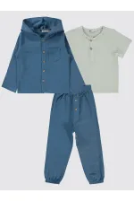 Costume garçon 2-5 ans indigo - Emballage