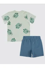 Erkek Çocuk Takım 2-5 Yaş Açık Gri - Paket