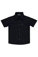 Boys' Shirt, Ages 6-9, Navy Blue - Pack