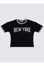 Lot de T-shirts noirs pour filles de 6 à 9 ans