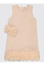 Girls' Vest and Dress 10-13 Years Old Powder - Package